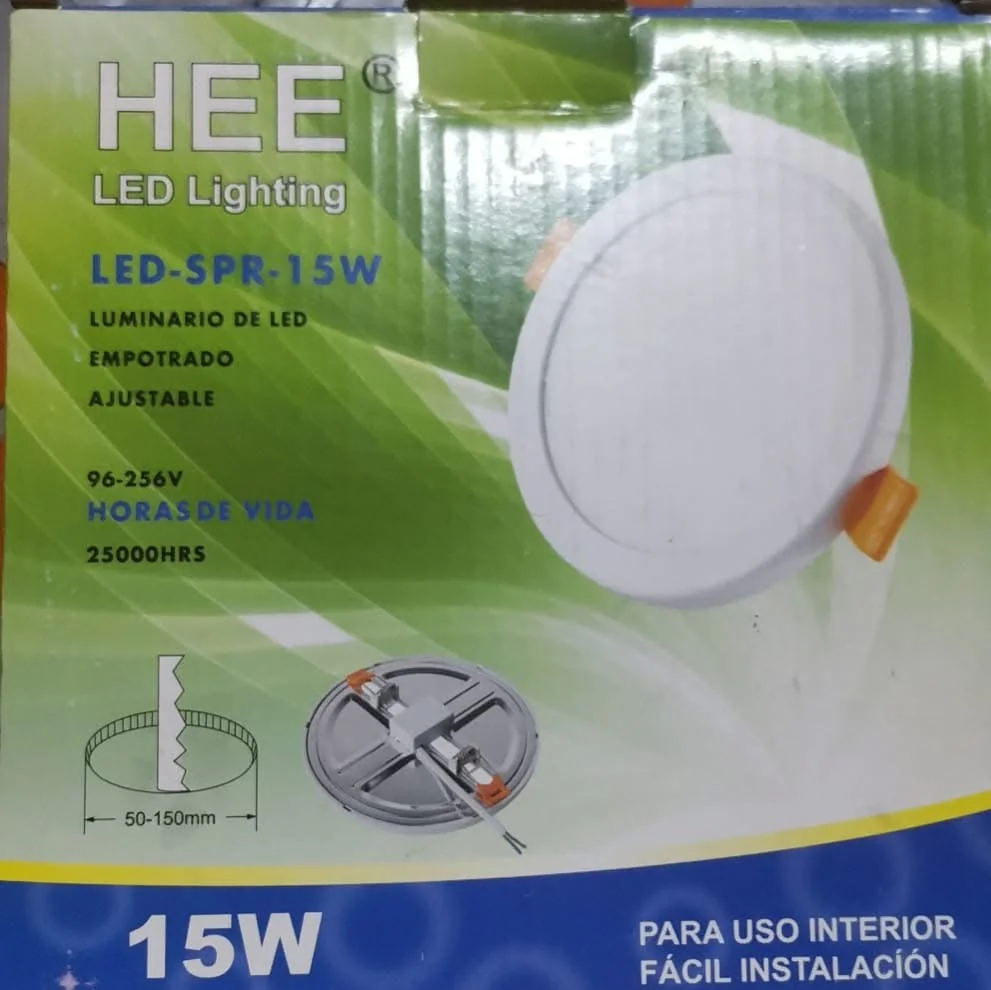 Luminario LED empotrado 15W